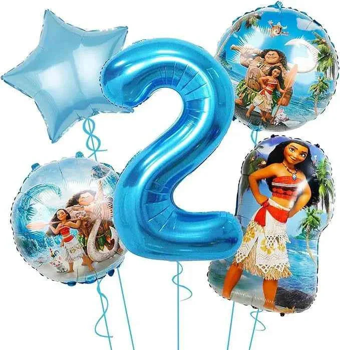 Moana Party Decorations Balloons Set Tableware Napkins Cups Plates Backdrop Kit Disney Vaiana Theme Happy Birthday Deco Supplies