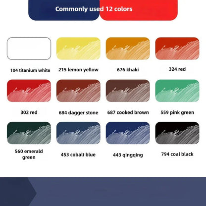 Marie's Oil Paint 170ML Oil Painting Art Creation Pigment Large Oil Paint Paint Single Commonly Used 24 Colors
