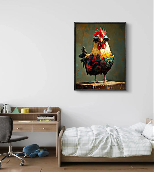 Pictures By Numbers Chicken Animal Paint Kit For Adults Digital Painting Oil Painting For Living Room Home Interesting Gift