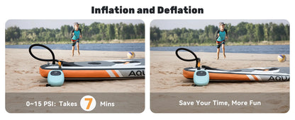 dwndpump Electric 20PSI SUP Pump 38.48Wh Battery Paddle Board Inflation Deflation for Kayak Boat Surfing Board Stand Up Paddle