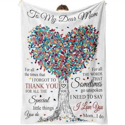 [Soft Flannel Mom Blanket] Super Soft Flannel Throw Blanket - Gifts for Mom from Daughter Son - Mom Birthday Gifts
