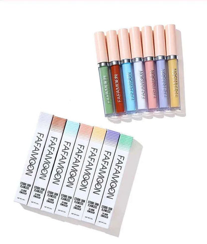 7-color Concealer Eye Dark Circles Red Spots Acne Marks Cover Liquid Concealer Face Foundation Correcting Skin Color Cosmetics
