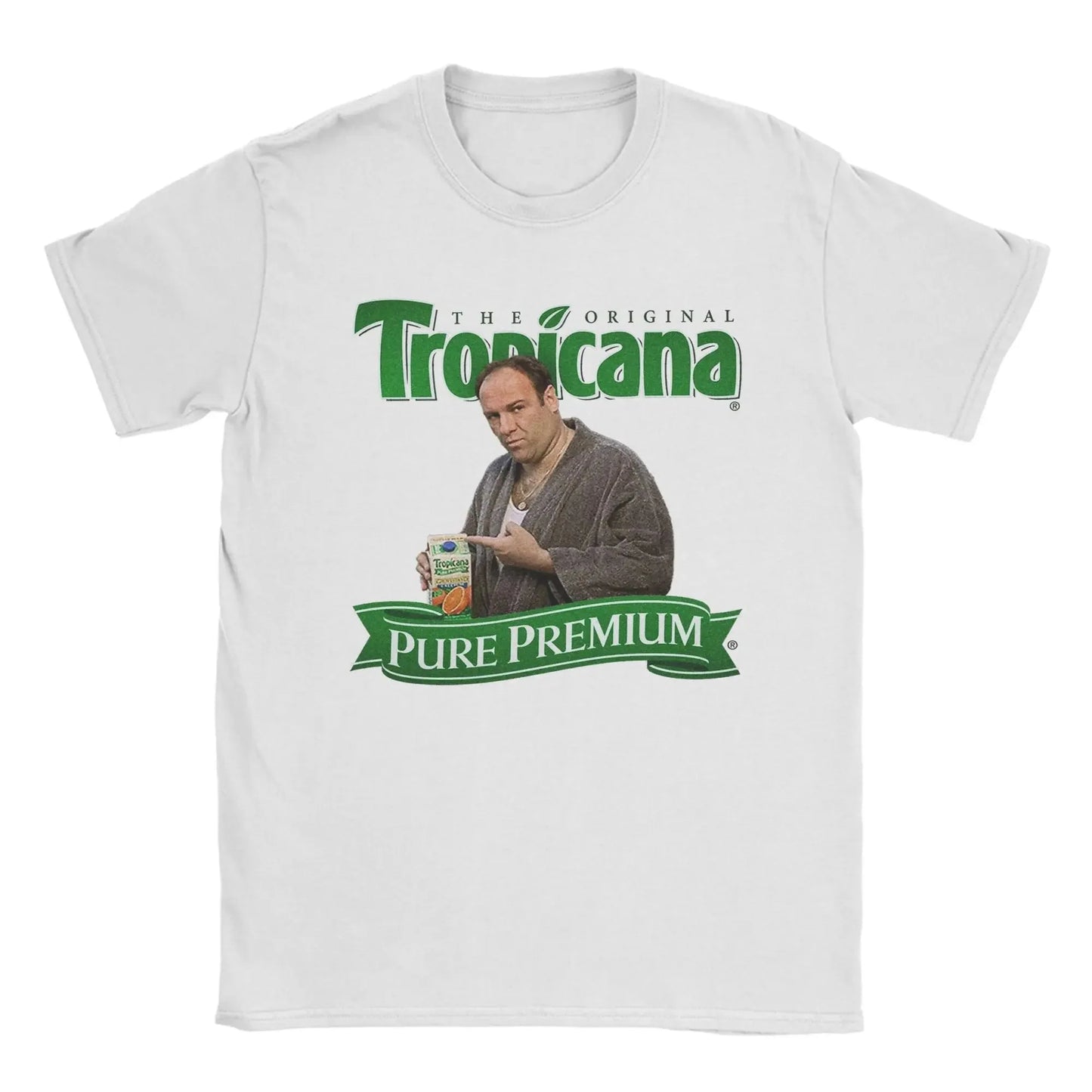 The Sopranos T-Shirts for Men  Novelty Pure Cotton Tees Round Neck Short Sleeve T Shirts Unique Clothing
