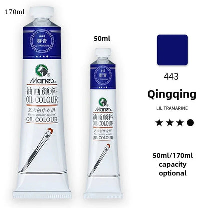 Marie's Oil Paint 170ML Oil Painting Art Creation Pigment Large Oil Paint Paint Single Commonly Used 24 Colors