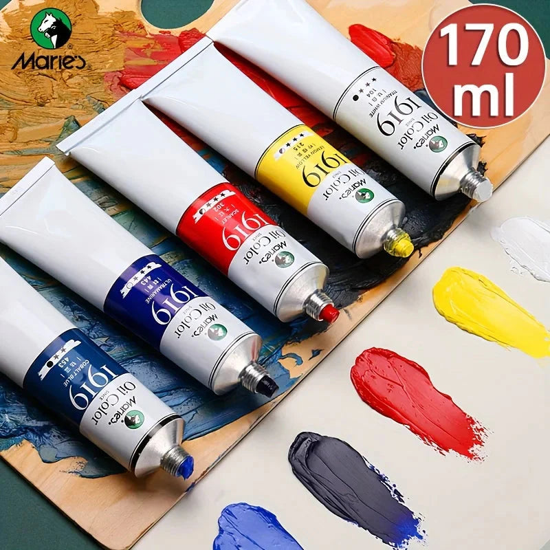 Marie's Oil Paint 170ml/5.95oz Large Tube,Art Supplies for Canvas Painting,Egg,Graffiti,Fabric,Stone,Leather,Wood,Ceramic