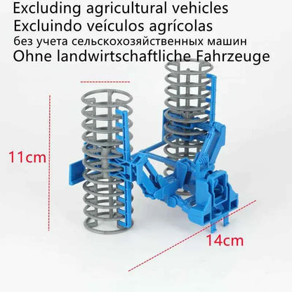 RC Farm Tractors Car 1/24 Radio Controlled Cars and Trucks 2.4G with Light Simulated Engineering Truck Model Toys for Children
