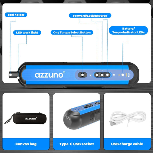 Cordless Electric Screwdriver Rechargeable 1500mAh Lithium Battery Mini Drill 4V Power Tools Set 25pcs Bits Maintenance Repair
