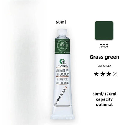 Maries Oil Paint 50ML Oil Painting Art Creation Pigment Large Oil Paint Paint Single Commonly Used 24 Colors