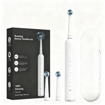 Compatible with Oral B Sonic Electric Toothbrush Smart Ultrasonic Dental Teeth Whitening Rechargeable Adult Tooth Brush 3 Head