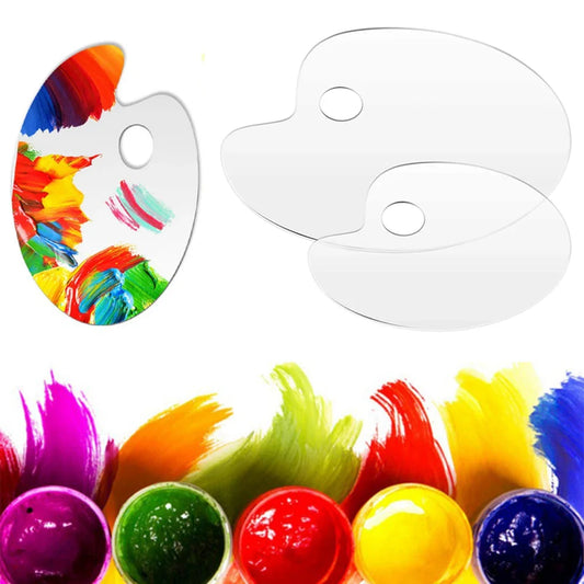 Drawing Supplies Oil Painting Propylene Painting Hand Painted Gouache Painting Palette Clear Paint Tray Pigment Pallet Palettes