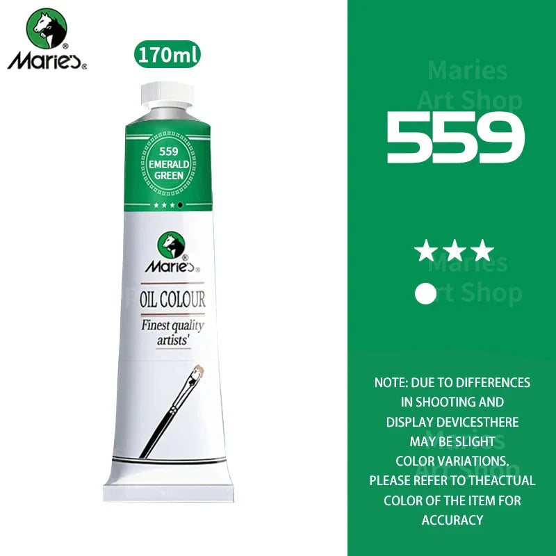 Marie's Oil Paint 170ml/5.95oz Large Tube,Art Supplies for Canvas Painting,Egg,Graffiti,Fabric,Stone,Leather,Wood,Ceramic