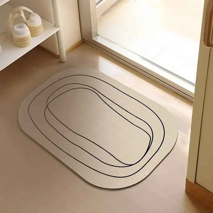 Bathroom Carpet Mat Bathroom Modern Diatomaceous Earth Bath Mat Soft and Comfortable Suitable for The Bathroom Floor  Mat