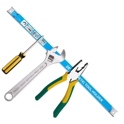 Magnetic Tool Holder Heavy Duty Tool Bar Space Saving Metal Organizer Rack Tool For Workshop Garage Home 8,12,18,20inch