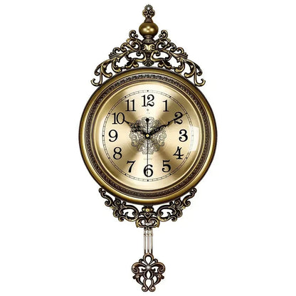 Large Luxury Gold Wall Clock Living Room Silent Creative Swing Wall watches Bedroom Quartz Clocks Wall Home Decor