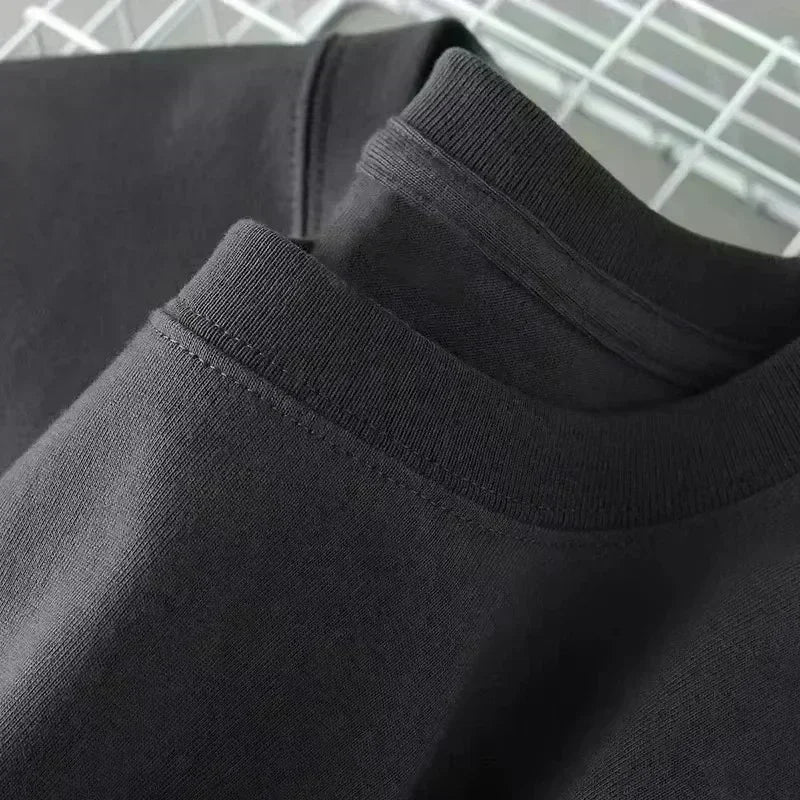 Summer Men's and Women's High-end Cotton Short-sleeved T-shirts - Fashionable and Trendy American Streetwear Best-selling Shirts