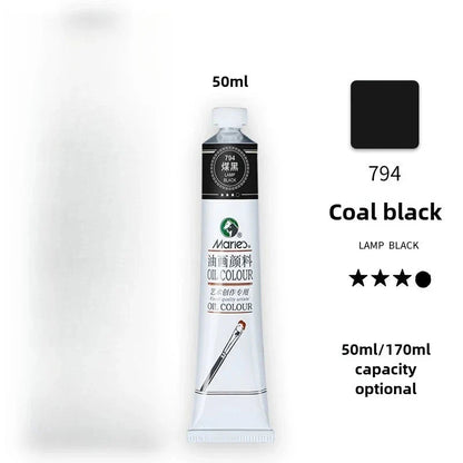 Maries Oil Paint 50ML Oil Painting Art Creation Pigment Large Oil Paint Paint Single Commonly Used 24 Colors