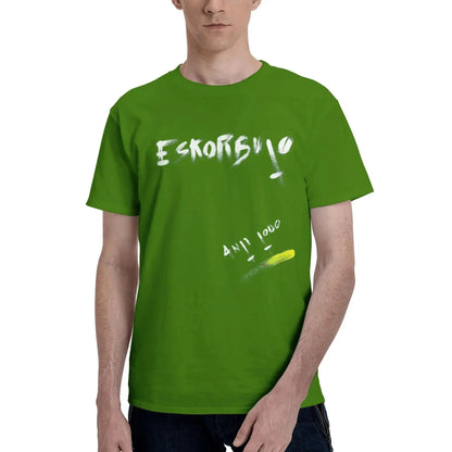 Mens T-Shirt Eskorbuto T Shirts Hipster ANTITODO Summer Tees Pure Cotton Crewneck Short Sleeve Casual Loose Tops Male T Shirt