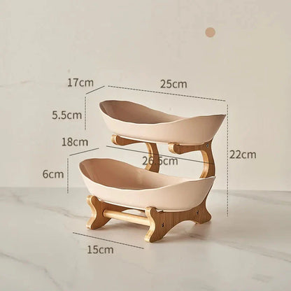 2/3 Layer Fruit Plate Home Snack Dish Creative Candy Dish Modern Dried Fruit Basket Living Room Plastic Cake Stand Snack Plates