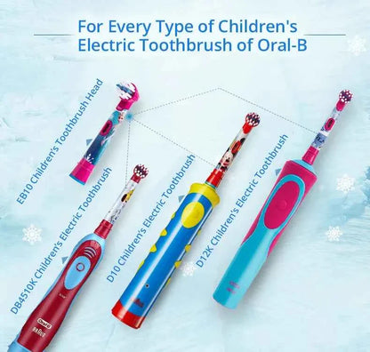 Oral B Children Electric Toothbrush Heads Frozen Utral Soft Tooth Brush Heads Round Brush Heads 2/3/4 hedas for 3-12 years old