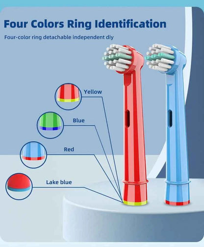 20/16/8/4PCS EB-10A/EB10-X Soft Bristle Kids Toothbrush Head Compatible For Oral b