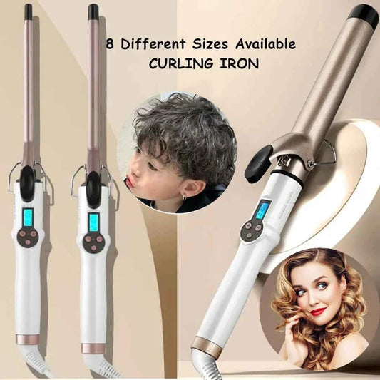 Electric Heating Curly Hair Stick Curling Iron Hair Straightener Wave Waver Beauty Salon Styling Tool Appliances Crimping Iron