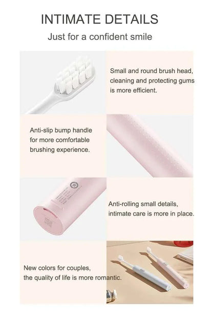 Original XIAOMI Mijia T200 Sonic Electric Toothbrush Teeth Whitening Ultrasonic Vibrating Smart Tooth Brushes IPX7 Waterproof