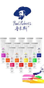Paul Rubens Oil Paint 20 Colors 50ml Professional Oil Based Paint High Saturation Creamy Texture for Artists Beginners