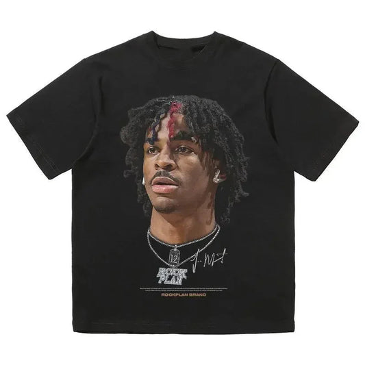 Oversized Men T Shirts US Street Basketball Printed Short Sleeve Hip-Hop Y2K Tees Commute Casual O-neck Tops Cool Boy T-shirts