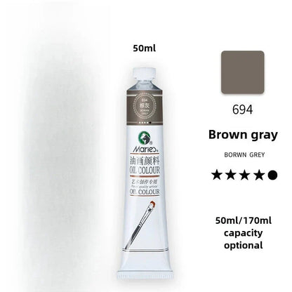 Maries Oil Paint 50ML Oil Painting Art Creation Pigment Large Oil Paint Paint Single Commonly Used 24 Colors