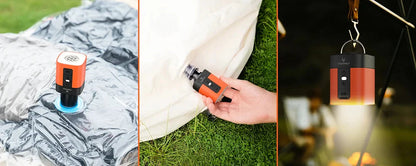 ETENWOLF AIR 3S Wireless Electric Air Pump 1300mAh Camping Light Small Inflator Deflator Outdoor Pump Pool Floats Sleeping Pads