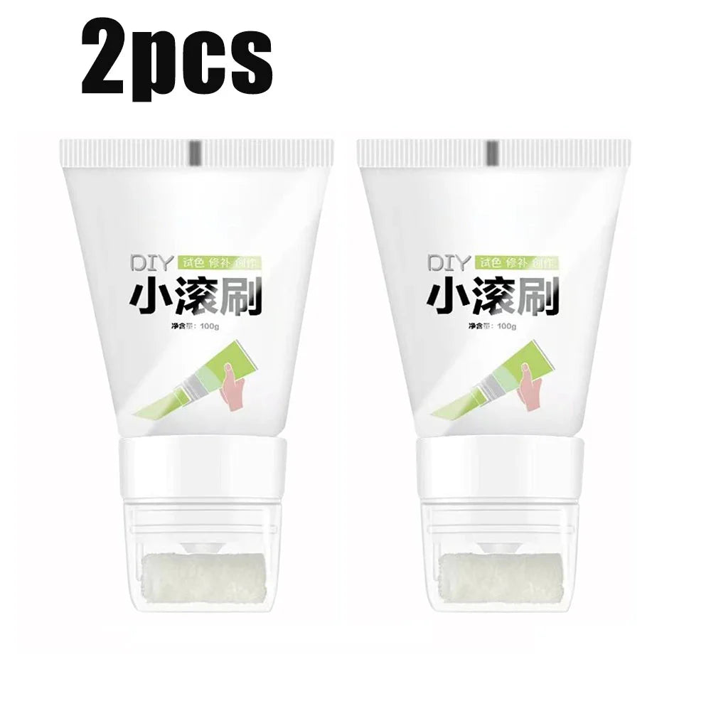 100g White Pink Wall Small Roller Brush Paint Interior Wall Repair Household Wall Graffiti Repair Environmental Protection Paint