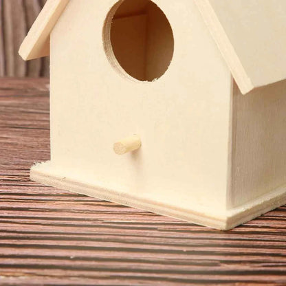 Cage Garden Wooden Bird Outdoor Hanging Bird Nest Birdhouse Accessories Box Garden Pet Yard Cages Bird Decoration Creativity