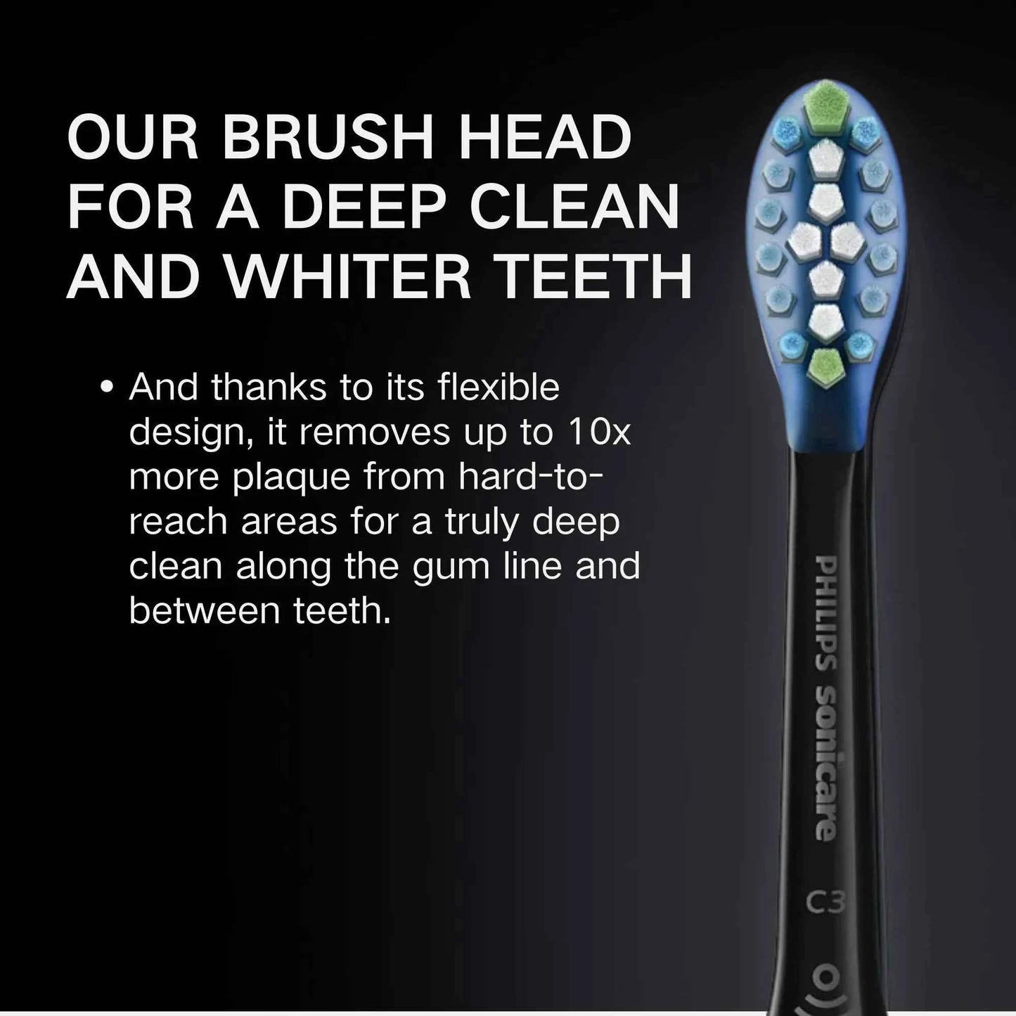 Philips Sonicare Electric Toothbrush HX992, No Original Packaging, C3 Brush Head，Five modes,three intensities