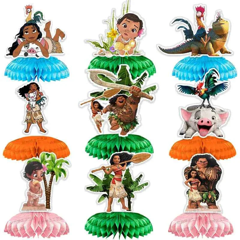 Moana Party Decorations Balloons Set Tableware Napkins Cups Plates Backdrop Kit Disney Vaiana Theme Happy Birthday Deco Supplies