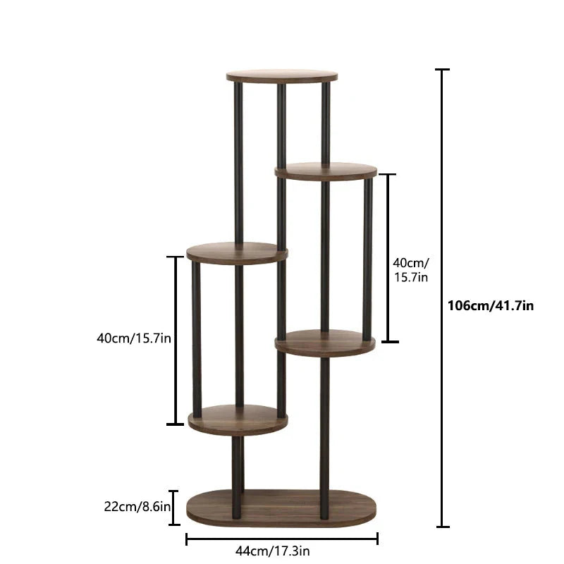 Plant Stand and Flower Stand Storage Shelf 4/5/6 Tier Flower Shelf Planter Rack Storage Organizer Display Indoor Garden Balcony
