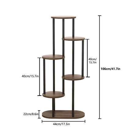 Plant Stand and Flower Stand Storage Shelf 4/5/6 Tier Flower Shelf Planter Rack Storage Organizer Display Indoor Garden Balcony