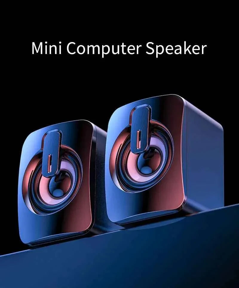 Computer Speakers HiFi Stereo Microphone Audio PC Speaker USB Wired Caixa De Som with LED Light for Desktop Computers PC Laptops
