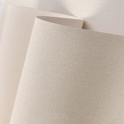 Modern Nordic Linen Textured Wallpaper – Eco-Friendly Non-Woven Solid Color Wall Covering