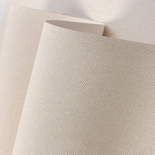 Modern Nordic Linen Textured Wallpaper – Eco-Friendly Non-Woven Solid Color Wall Covering