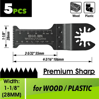 Oscillating Saw Blades Kit，Multitool Blades - Compatible with Milwaukee Dewalt  Worx Skil AEG Ryobi