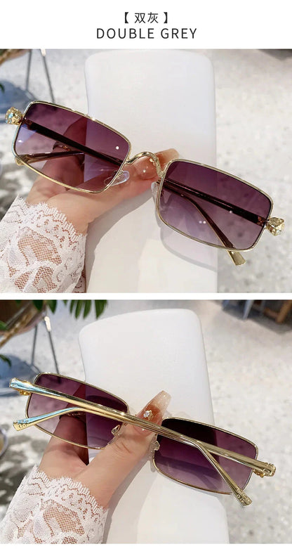 High Definition Sunglasses for Men Ladies Blue Light Blocking Eye Protection Eyewear Rimless Square Frame Eyeglasses Goggle