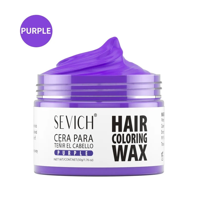 SEVICH Hair Colour Wax Temporary DIY Hair Coloring Wax One-Time Long Lasting Hair Dye Mud Cream Christmas Hair Styling Products