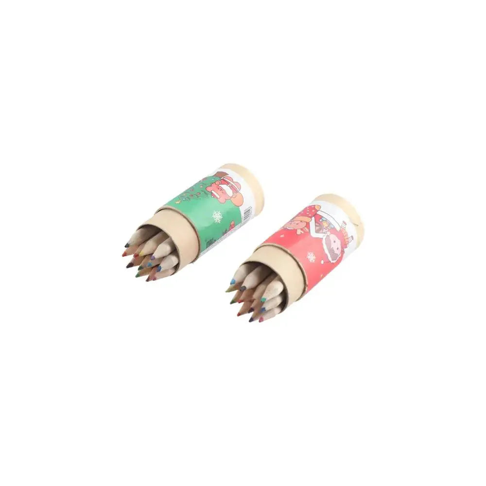 Supplies with Built-in Sharpener Sketch Supplies Drawing Pencils Wooden Pencils Christmas Colored Pencils Sketching Pen