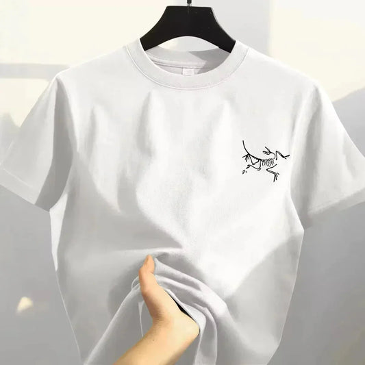 Summer Men's and Women's High-end Cotton Short-sleeved T-shirts - Fashionable and Trendy American Streetwear Best-selling Shirts