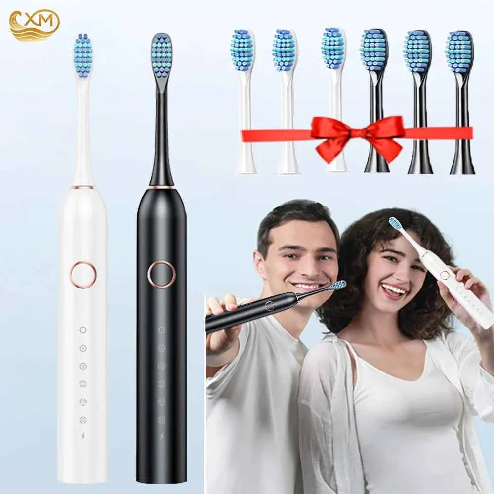 Sonic Electric Toothbrush for Adults Electronic Tooth Brush With Timer Rechargeable Electric Toothbrush with 8 Brush Heads