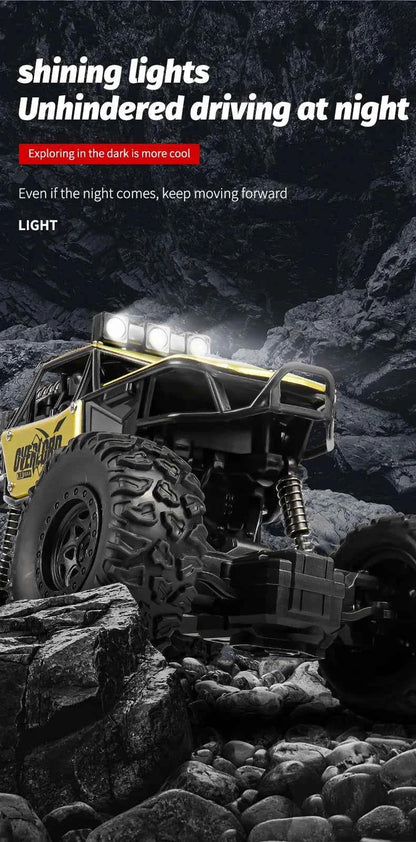 Rc Cars 1:18 2WD Off-Road RC Truck All Terrain 2.4G Electric RC Car High Speed 50KM/H Remote Control Car with LED Lights Kid Toy