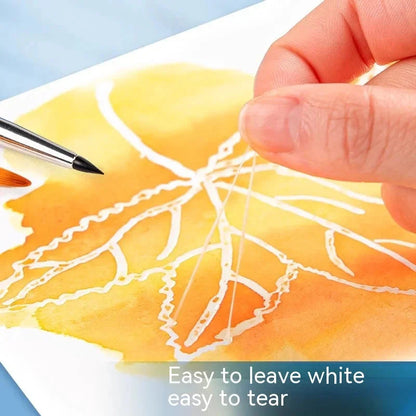 Art Masking Fluid White Latex Pigment Covering Liquid Painting Beginner Watercolor Paint Quickly for Ink Gouache Crafts Supplies
