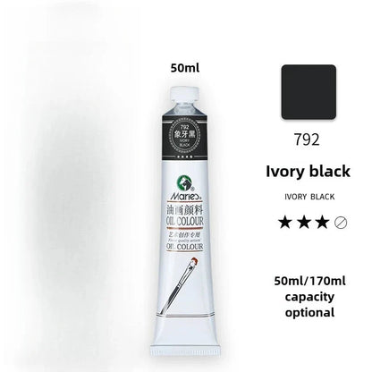 Maries Oil Paint 50ML Oil Painting Art Creation Pigment Large Oil Paint Paint Single Commonly Used 24 Colors