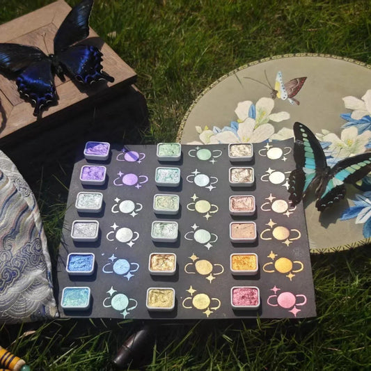 32-Color Metallic Paint Collection – Fresh Pastels to Deep Retro Shades, Bring Luster to Every Unique Artistic Expression