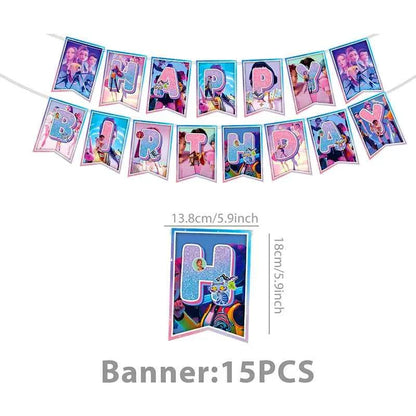 K-Pop Demon Hunters Birthday Decorations Girls Birthday Party Tableware Balloons Set Cup Plates Girls Favor Kpop Warriors Supply